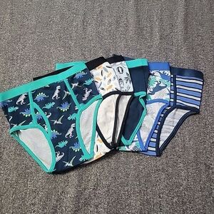 Cat & Jack Boys Briefs Underwear, Large Size 10/12, 6-Pack NWOT Blue dinosaur
